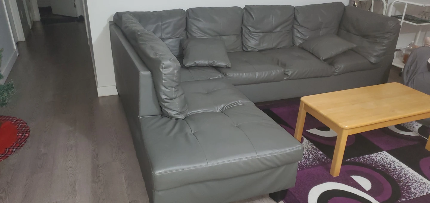 Grey Sectional Couch - photo 2