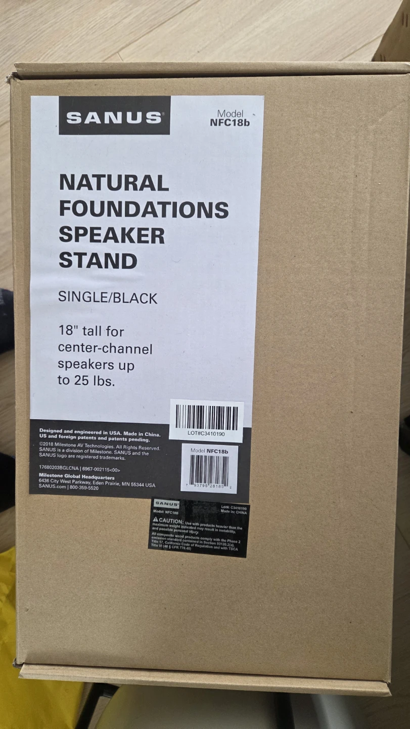 Sanus Natural Foundations Speaker Stand NFC18b