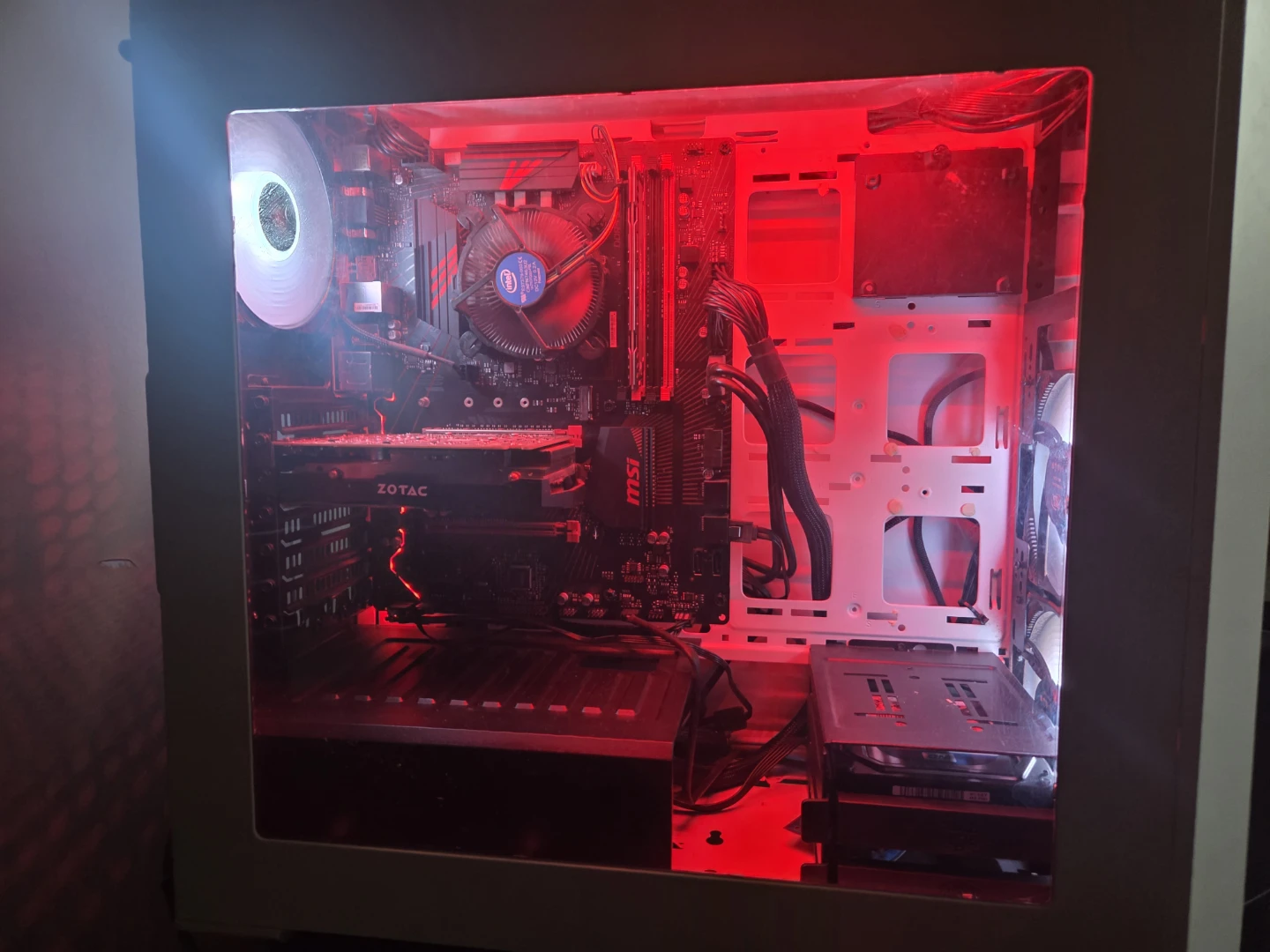 White ATX Gaming PC with RGB Fans - photo 2