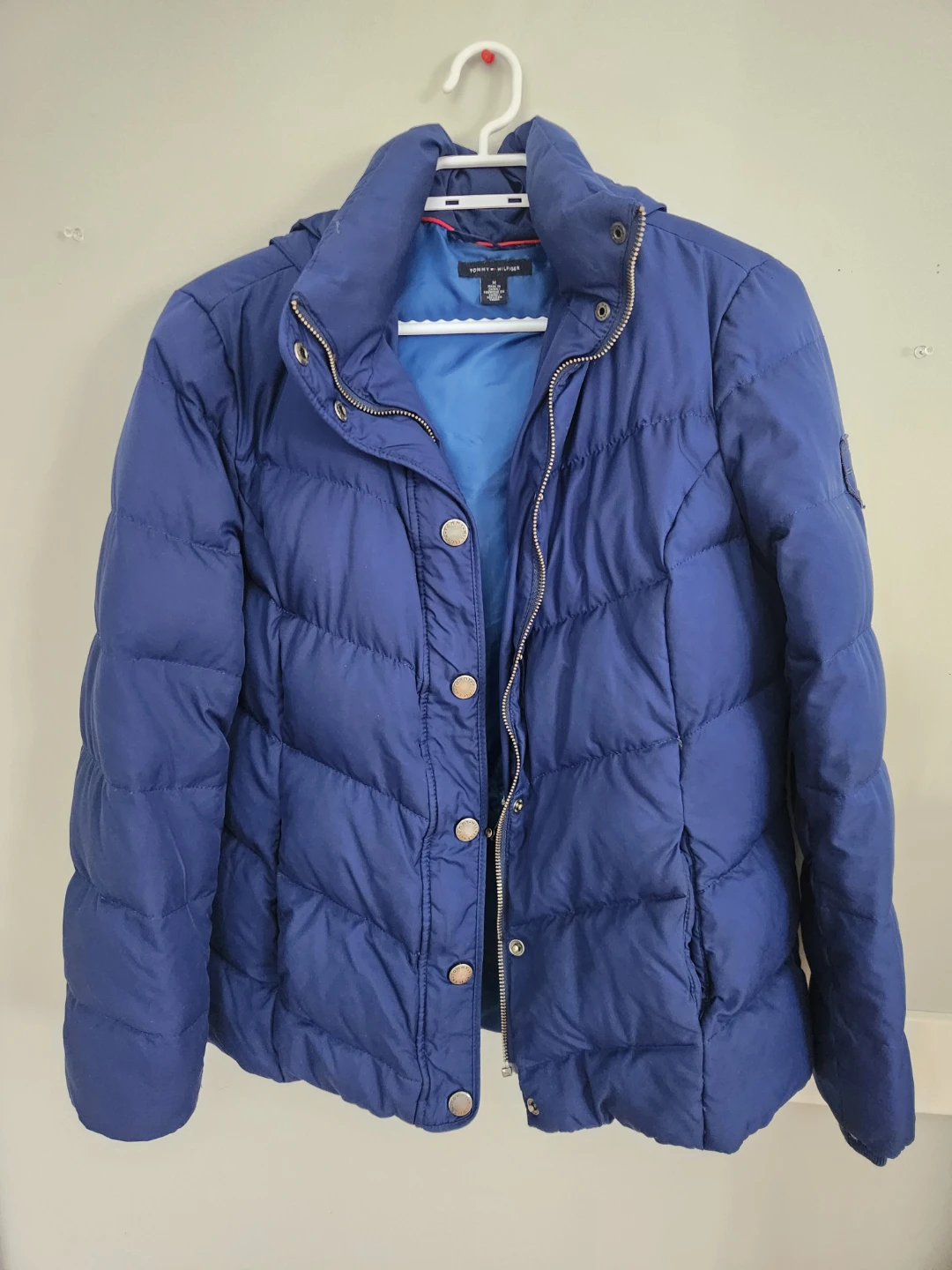 Tommy Hilfiger Blue Puffer Jacket Size M