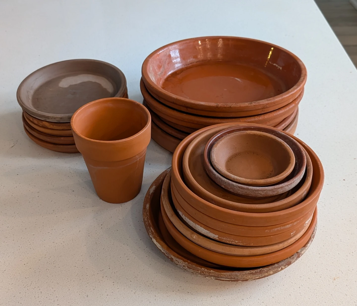 12 Terra Cotta planter Saucers