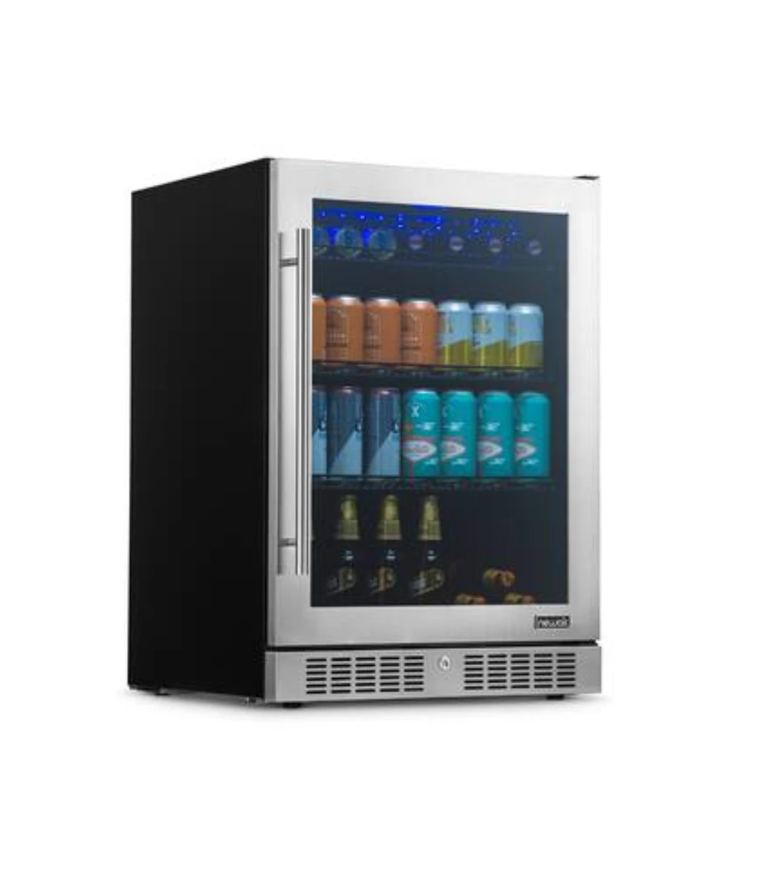 Newair 24 inch Beverage Refrigerator - Stainless Steel