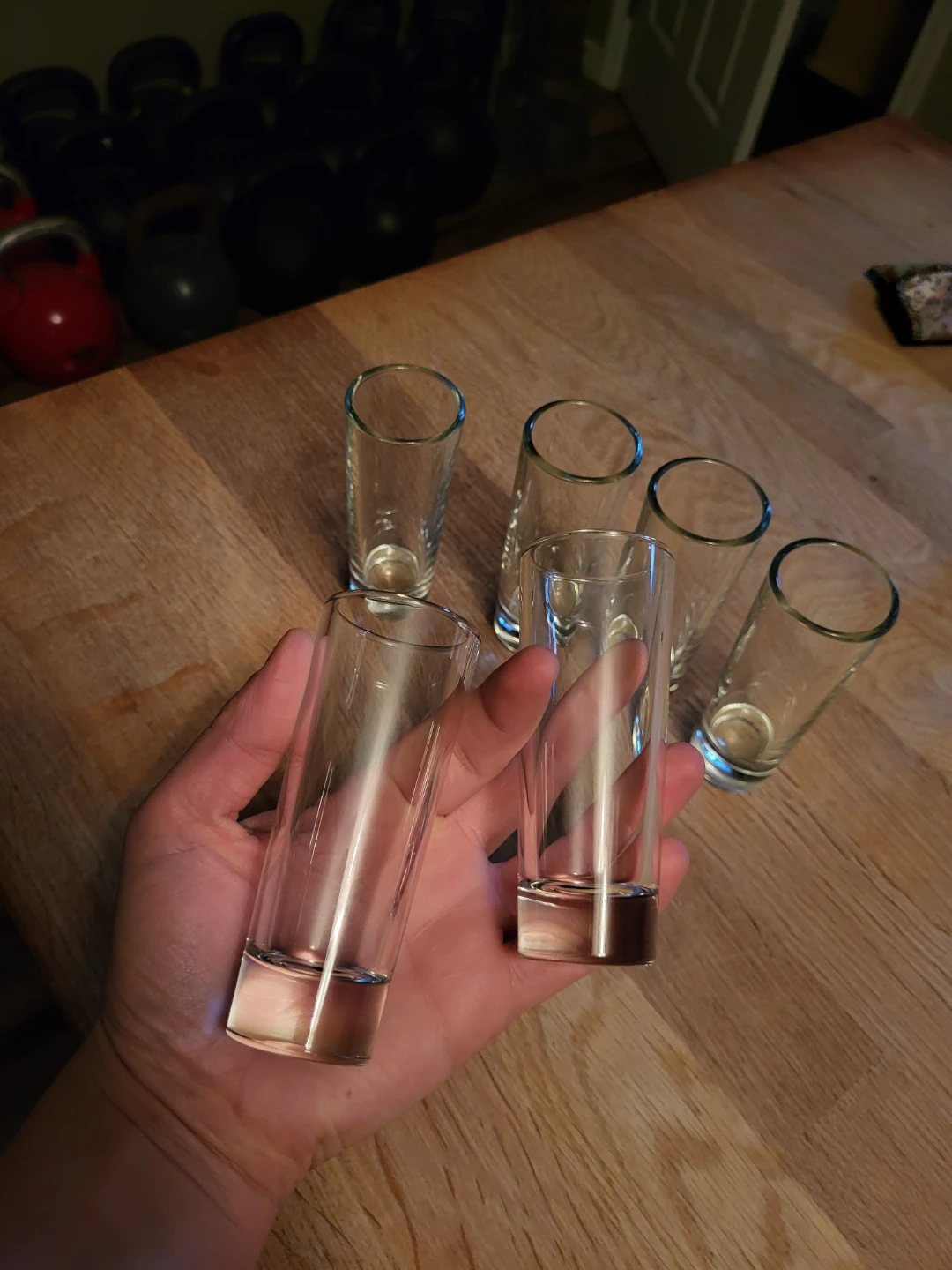 Set of 6 Clear Shot Glasses