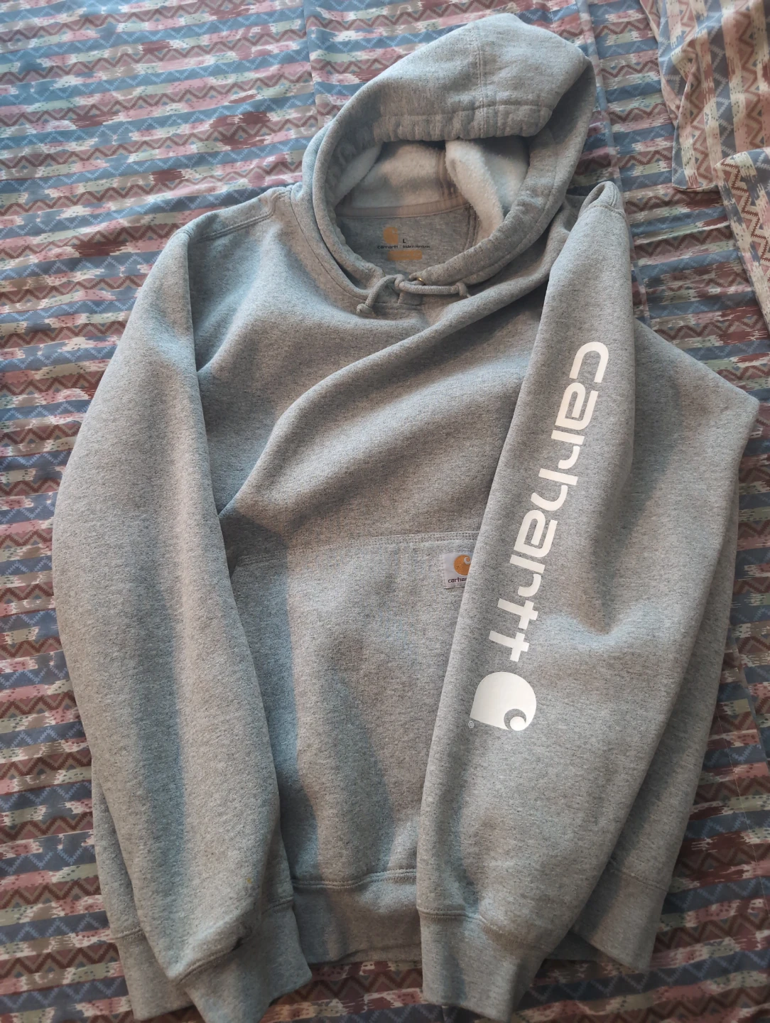 Carhartt Grey Hooded Sweatshirt - Size L - photo 2