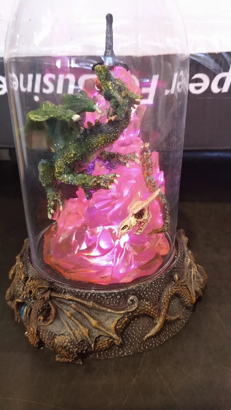 Musical Figurine with Glass Dome