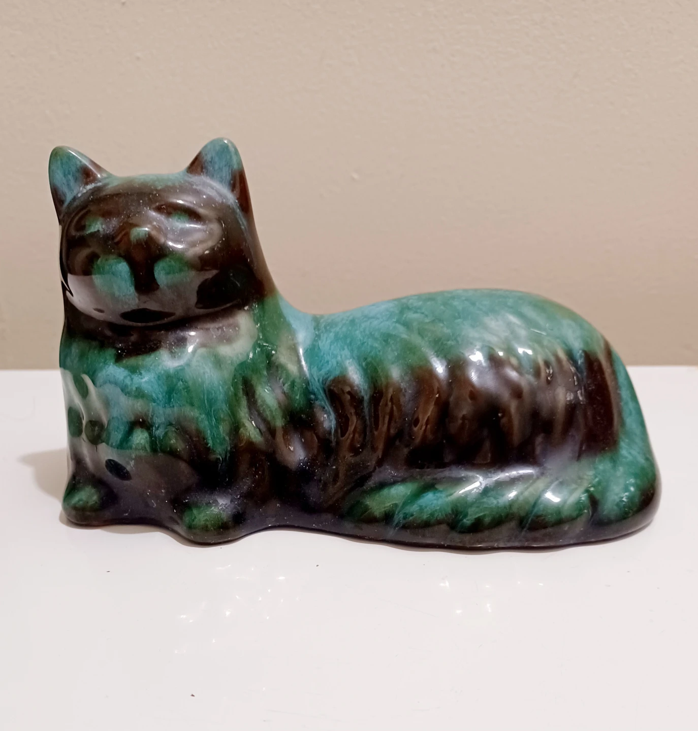 Vtg Blue Mountain Cat Statuette - photo 2