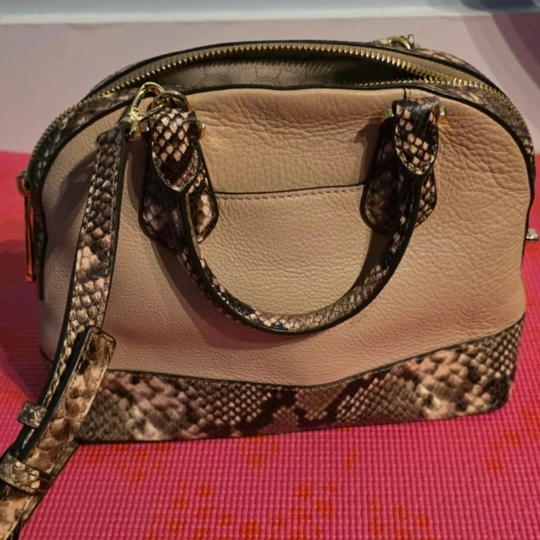 Michael Kors Dome Satchel Handbag Snakeskin Leather - photo 2