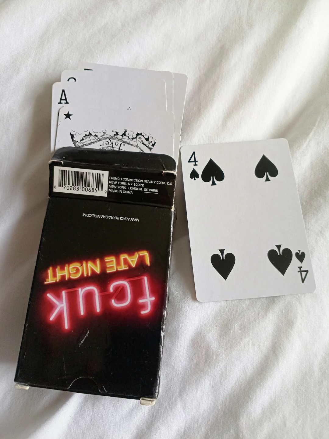 FCUK Late Night Playing Cards