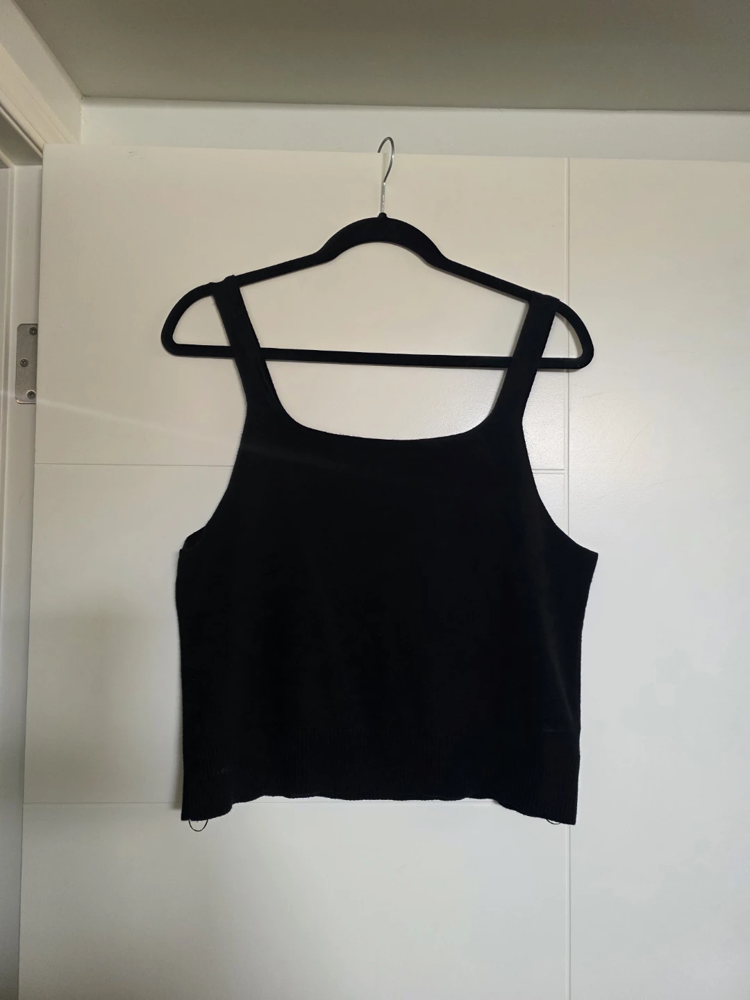 Cropped Knit Tank  - XL
