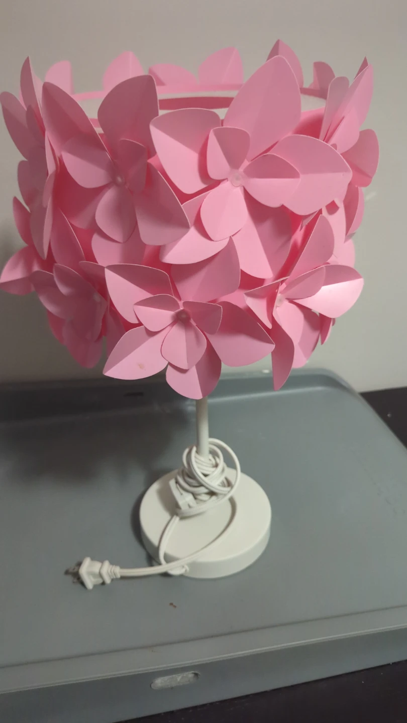 Pink Flower Table Lamp