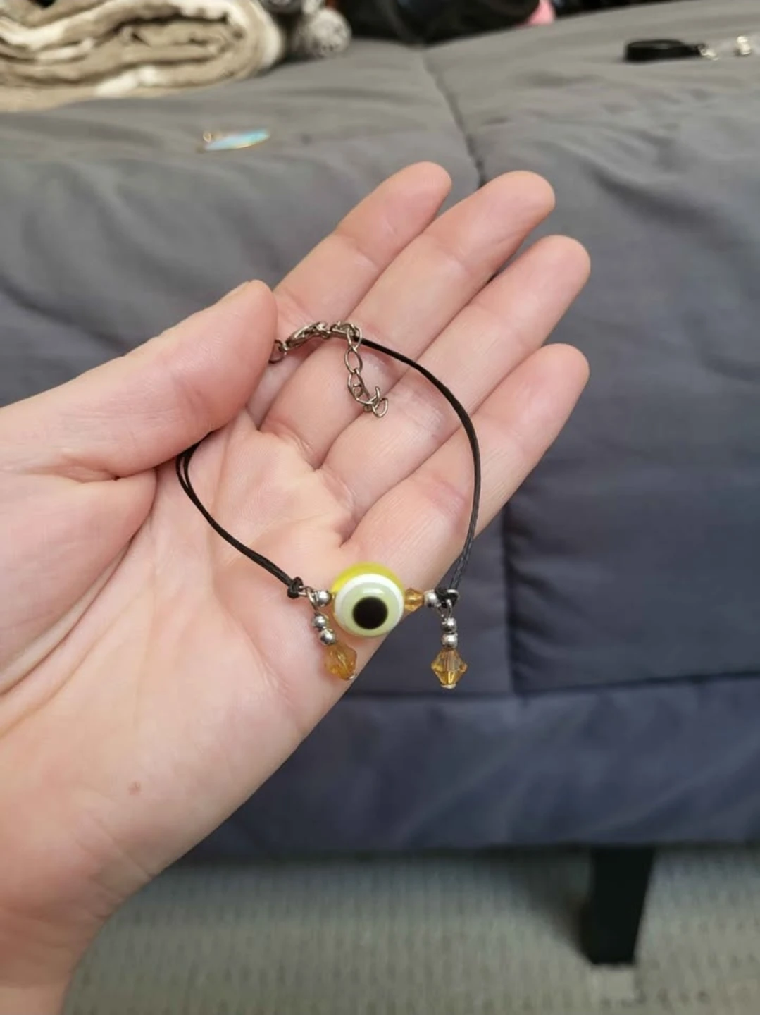 Evil Eye Bracelet with Yellow Beads - photo 2