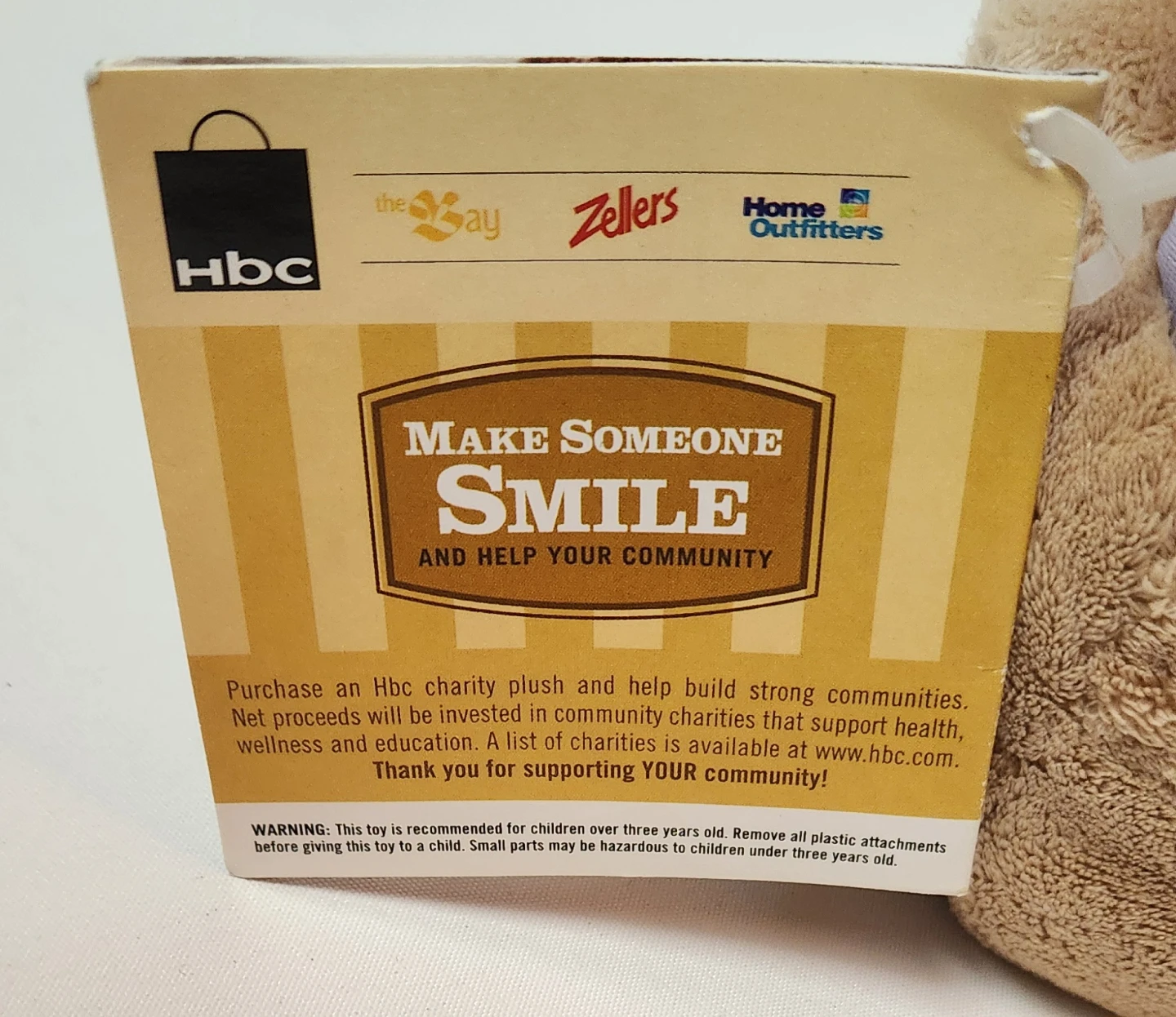 Hudson Bay "Make Someone Smile" Party Moose Plush - photo 4