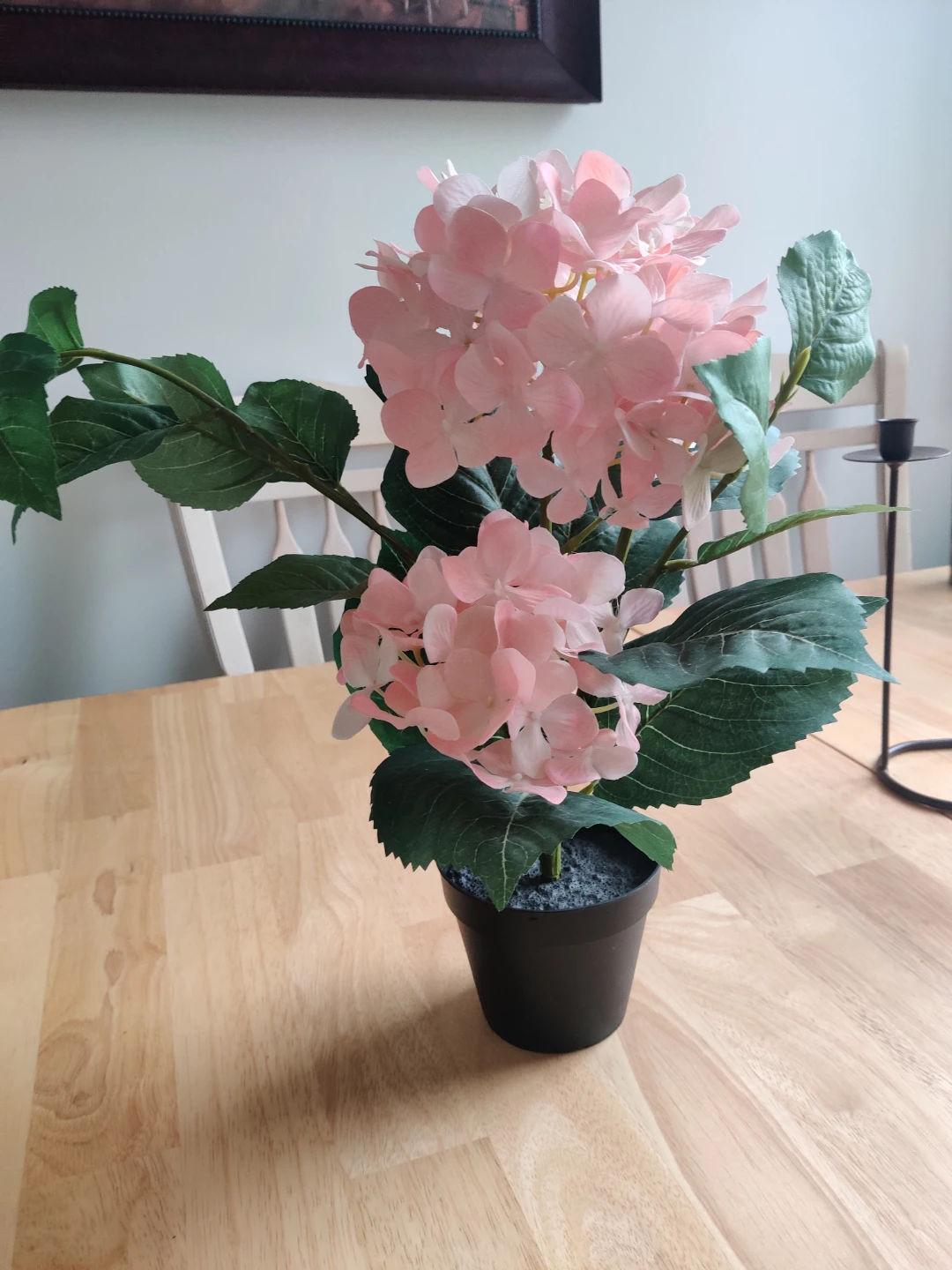 Artificial Pink Hydrangea Plant in Pot