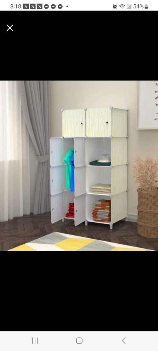 Plastic DIY Storage Cabinet Organizer