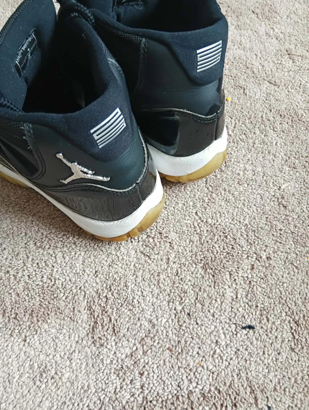 Air Jordan 11 Retro Black Patent Leather Sneakers - photo 5