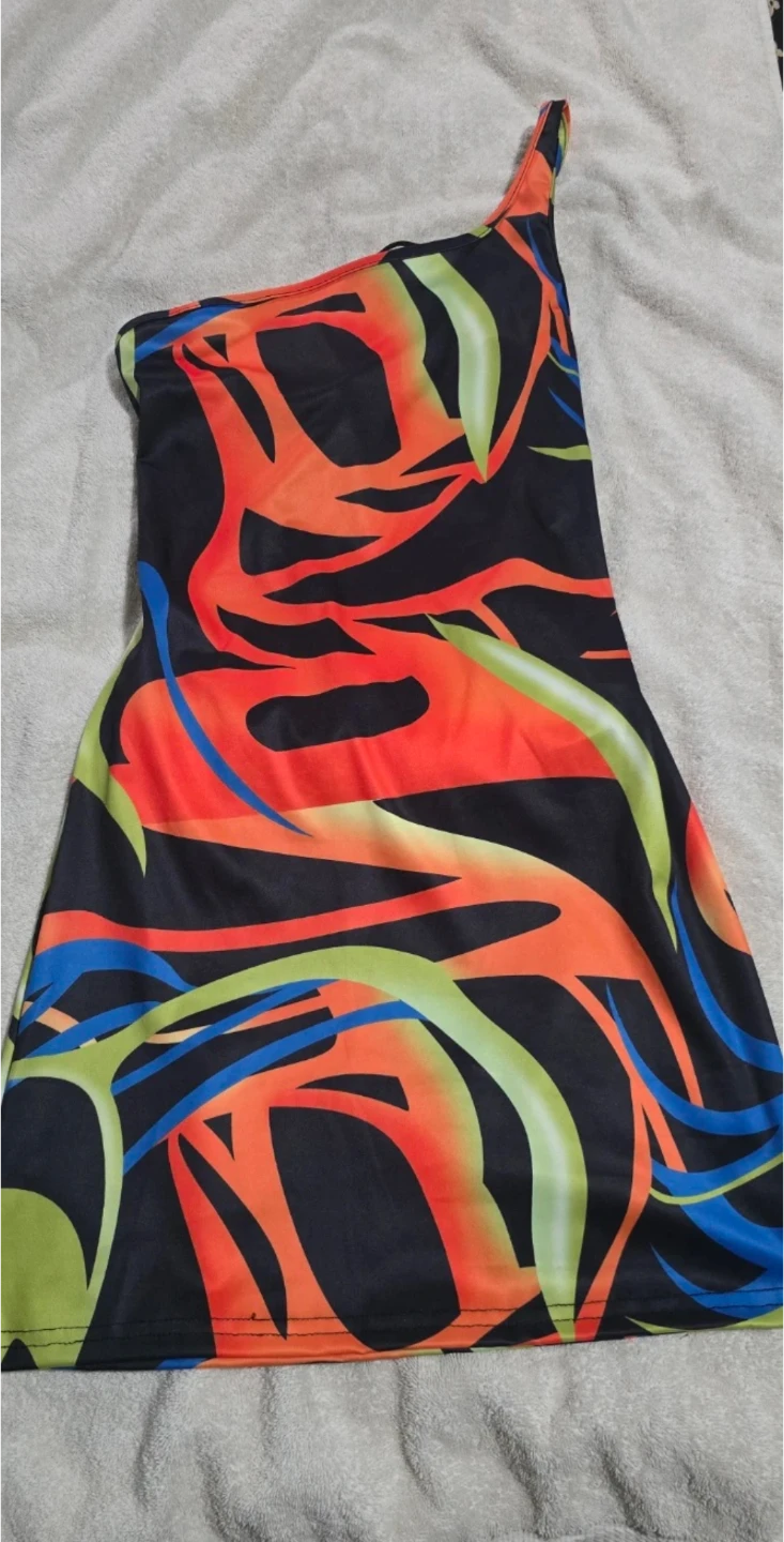 One Shoulder Cut-Out Dress