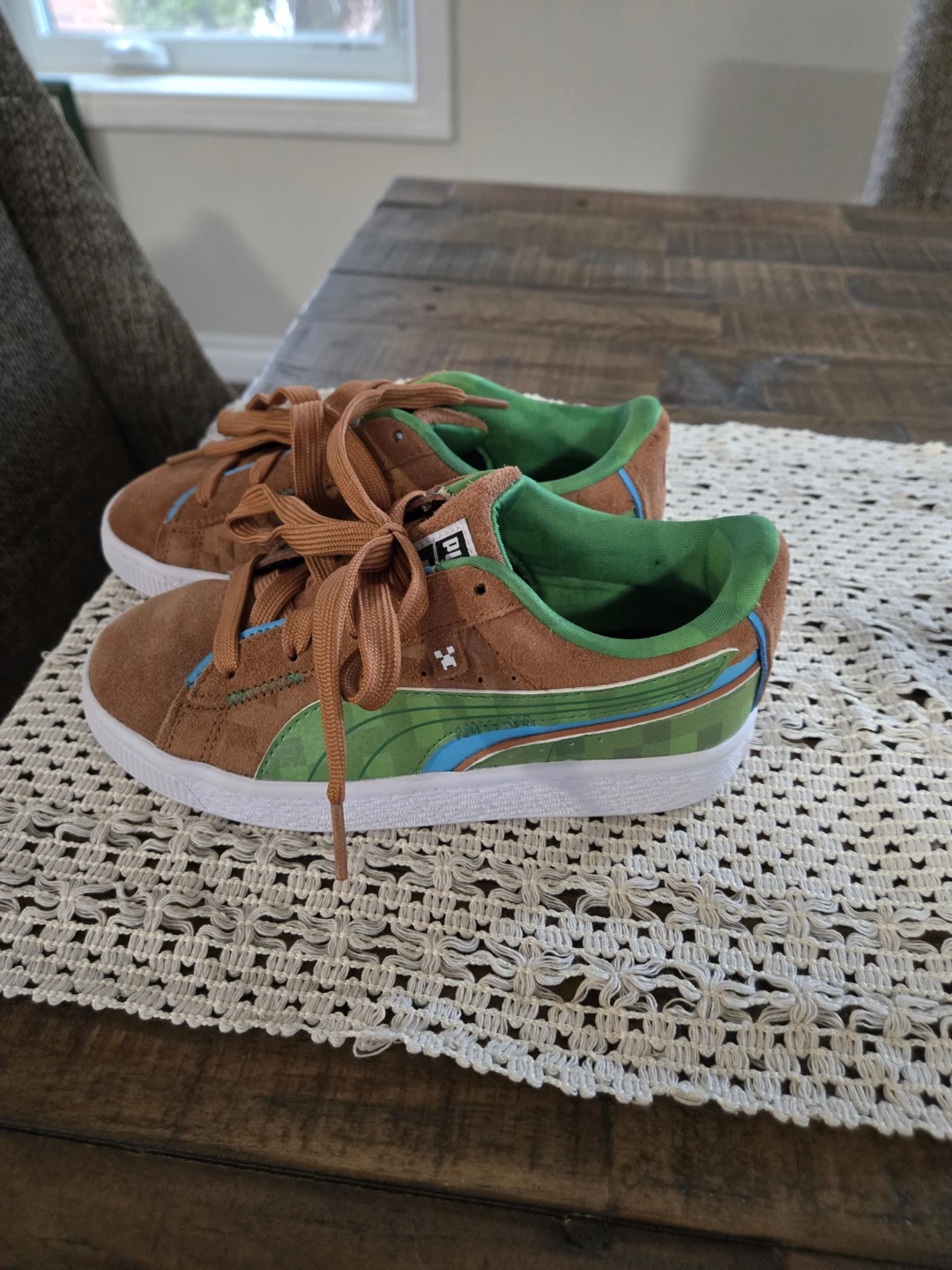 NEW Puma Minecraft Suede Shoes size 1 kids