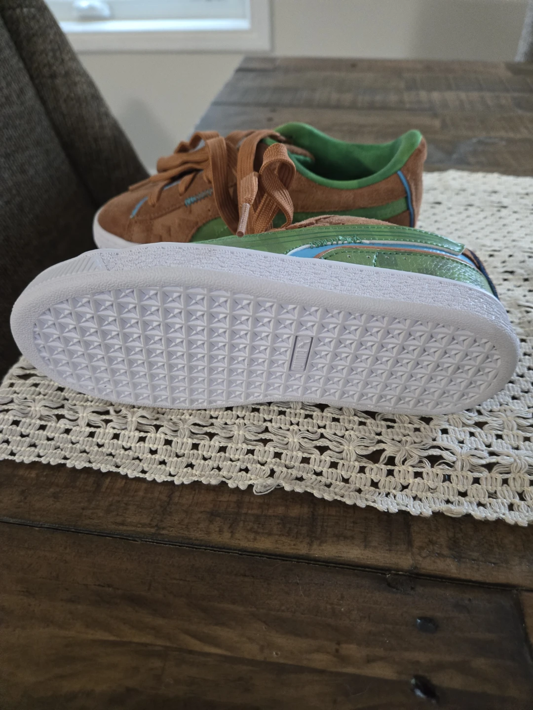 NEW Puma Minecraft Suede Shoes size 1 kids - photo 4