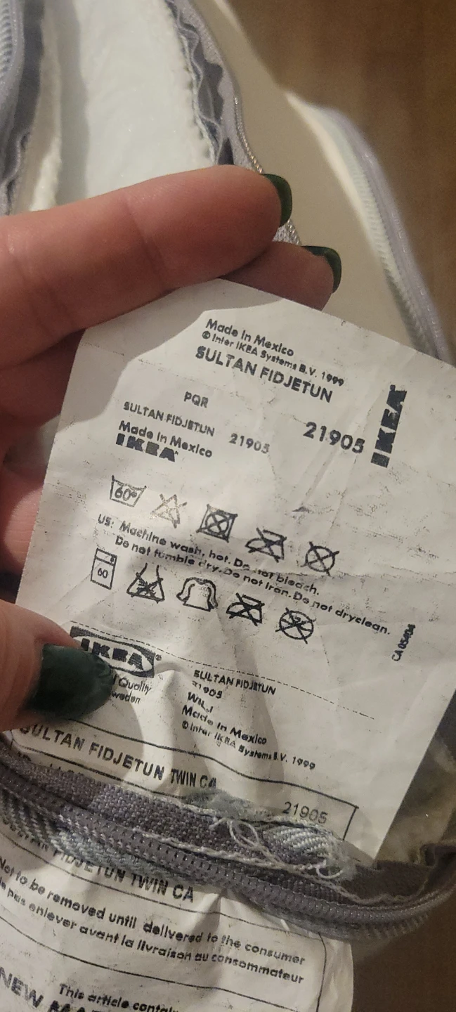 IKEA SULTAN FIDJETUN Twin Mattress - photo 4
