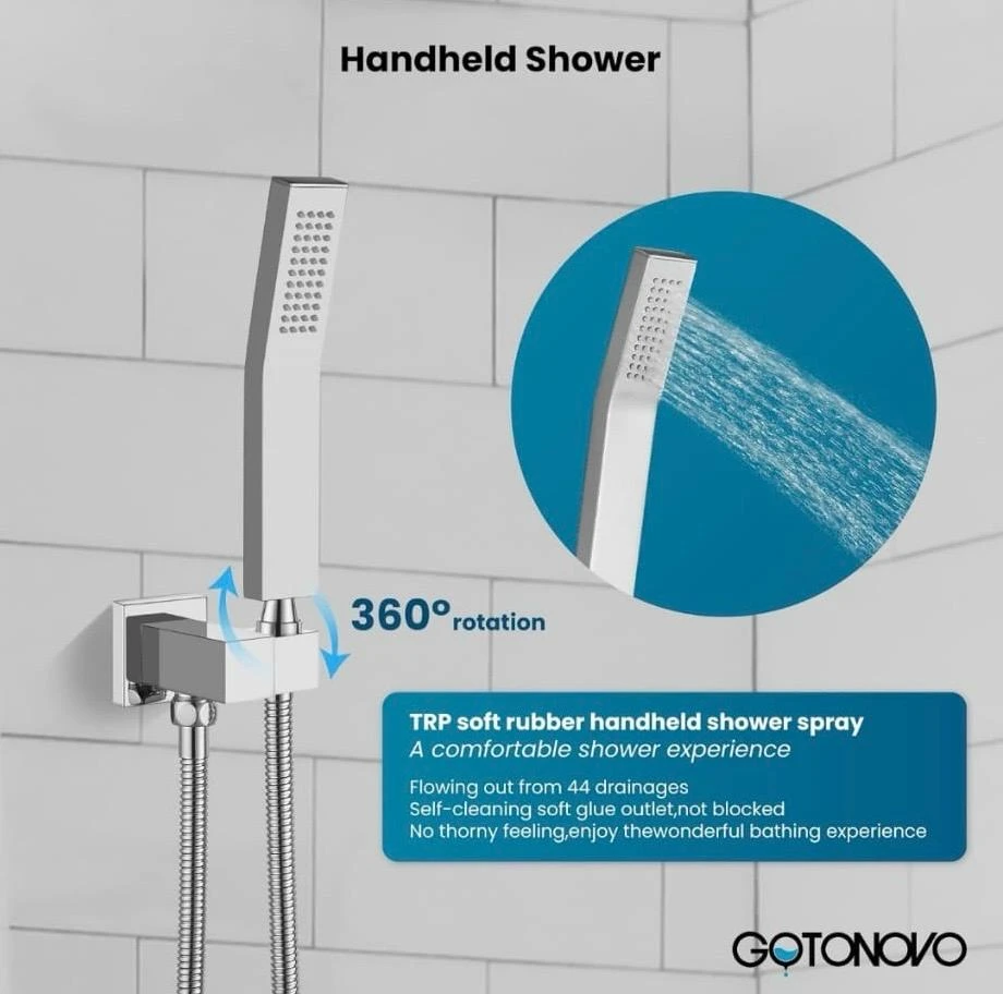 Gotonovo Rainfall Shower System 10" - photo 3