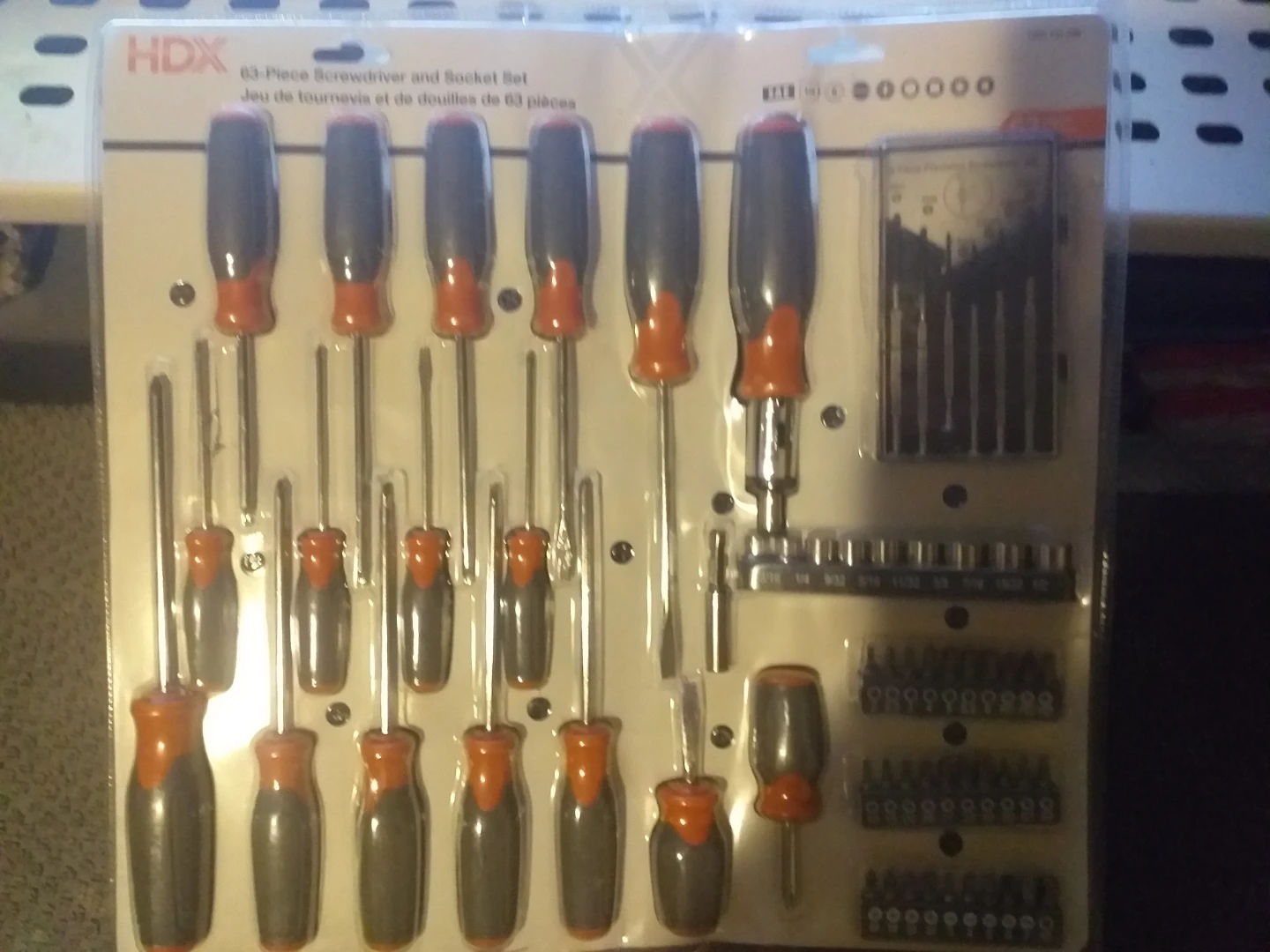 HDX  63pc Screwdriver/Socket set - photo 4