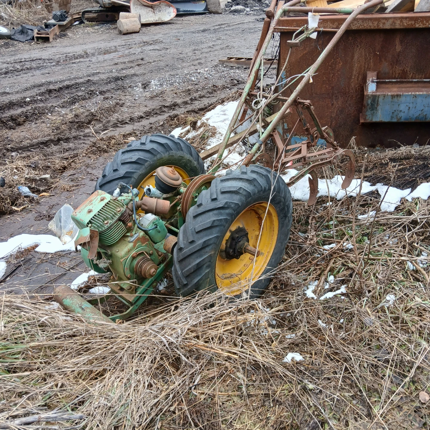 Vintage Garden Tiller / Cultivator