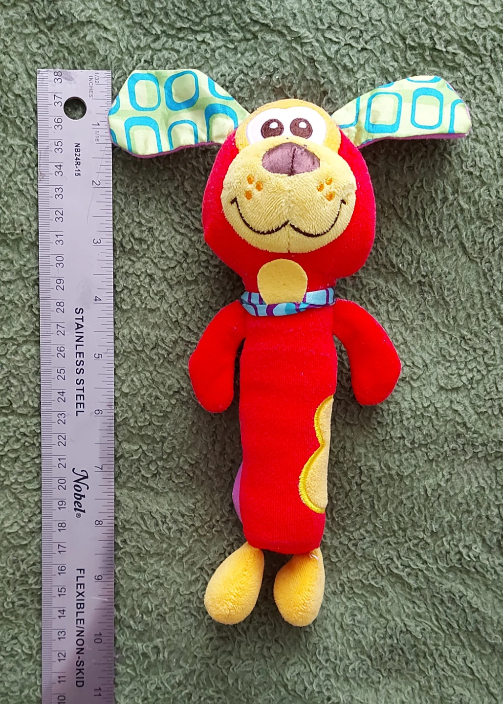 Red Plush Rattle Toy
