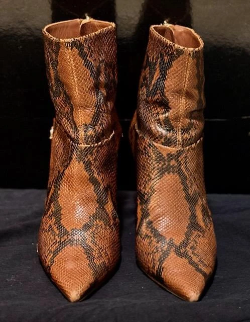 Jimmy Choo Snake Print Ankle Boots
