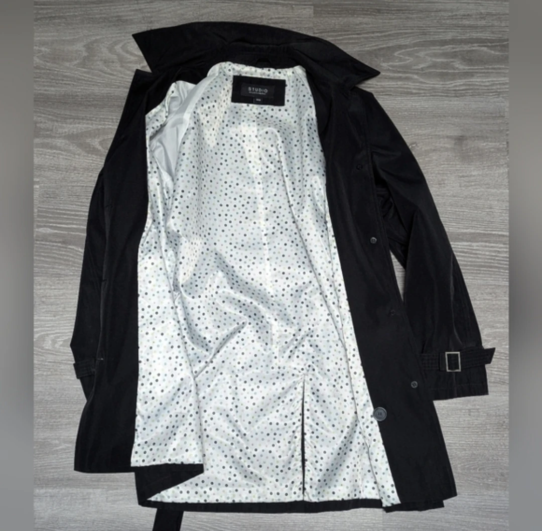 LIZ CLAIBORNE | studio black trench coat - photo 3