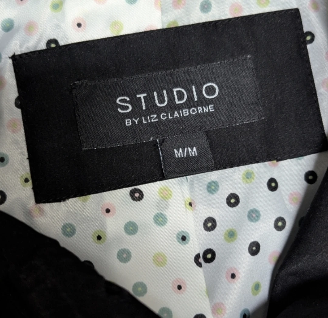 LIZ CLAIBORNE | studio black trench coat - photo 5
