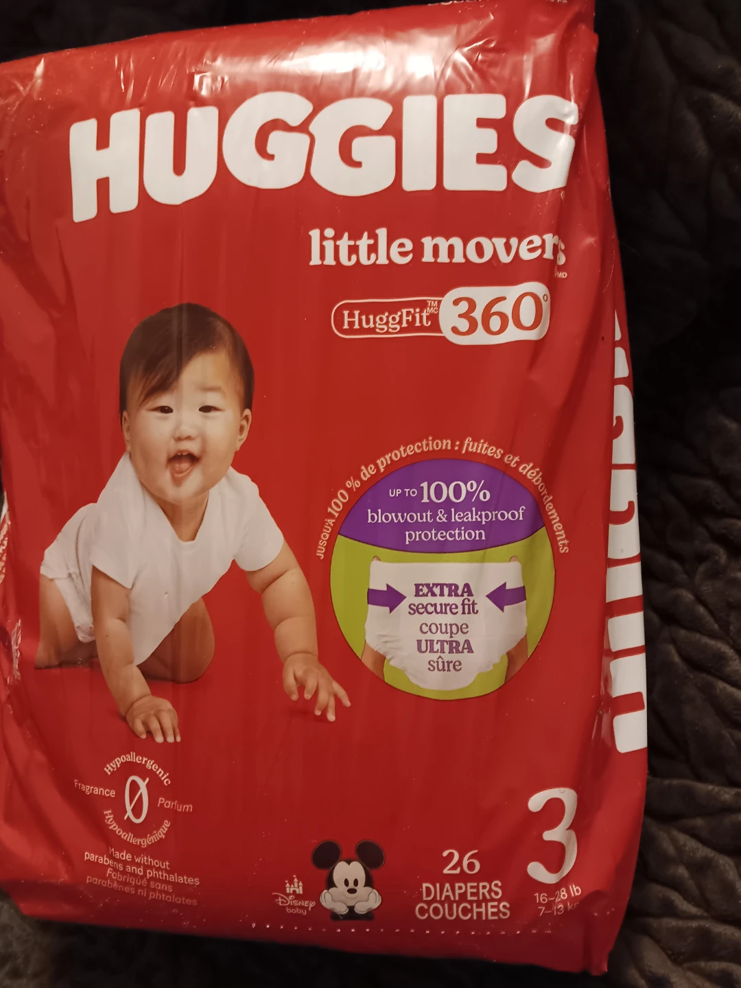 Huggies Little Movers Diapers Size 3 (26 Count)