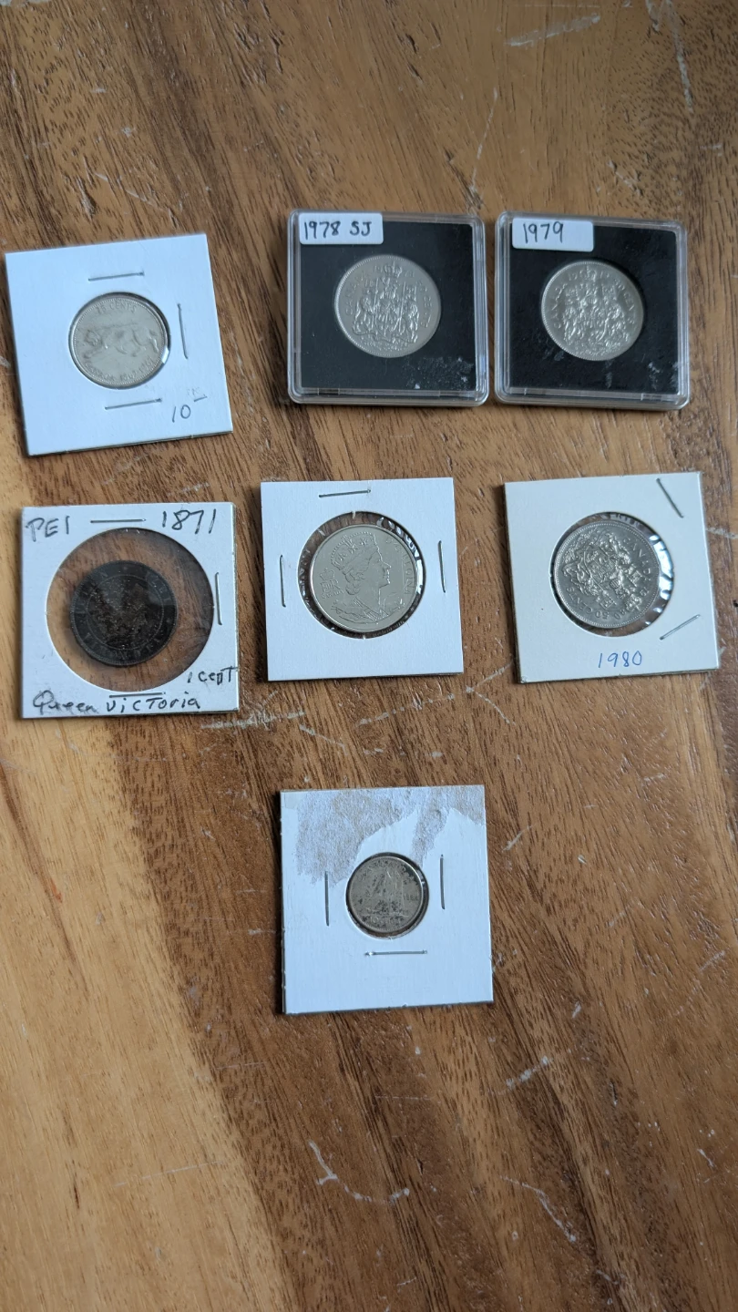 Collectible Canadian Coins Individuals lot