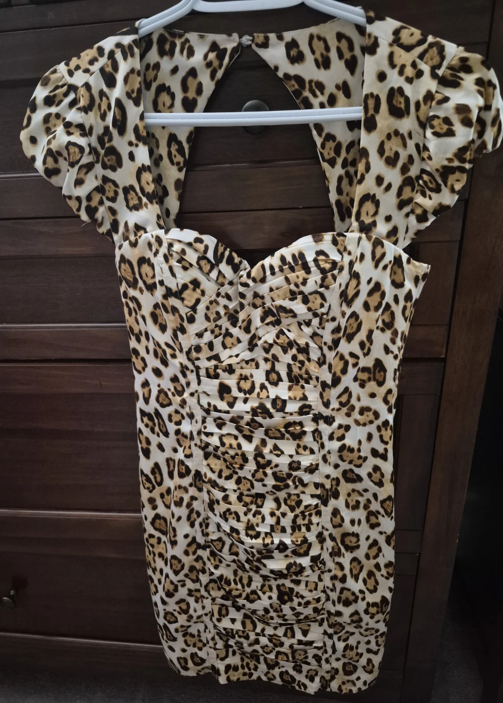Guess Leopard Print Ruched Mini Dress - photo 2