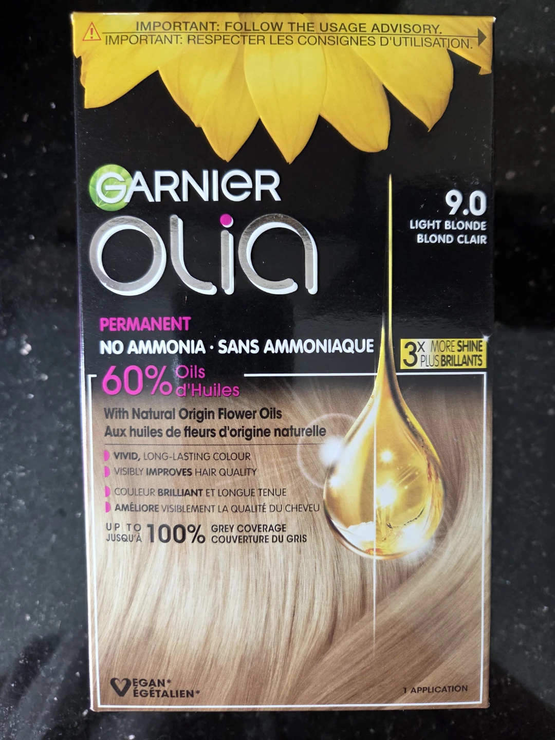 Garnier Olia Permanent Hair Colour 9.0 Light Blonde