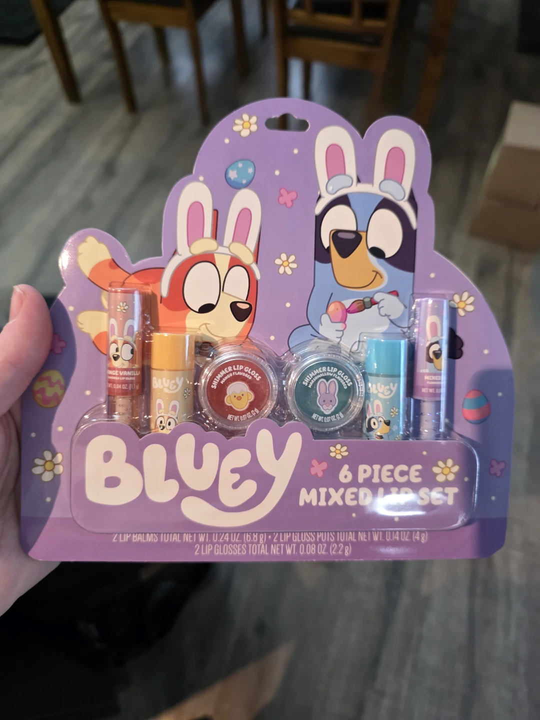 Brand new: Bluey 6 Piece Mixed Lip Set