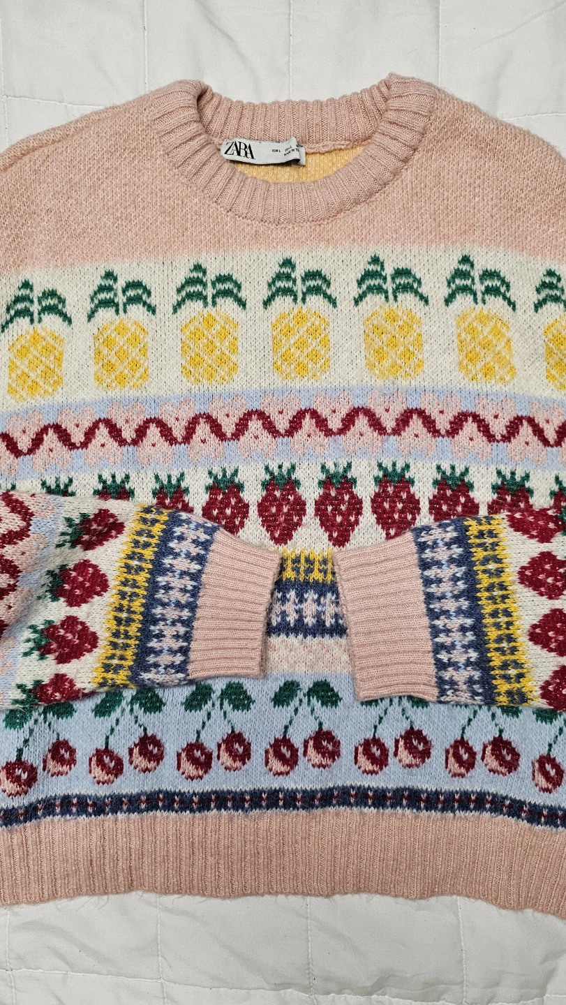 Zara Fruit Print Sweater - photo 2