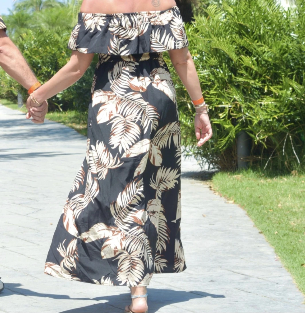 Breezaya Off-the-Shoulder Tropical Maxi Dress - photo 2