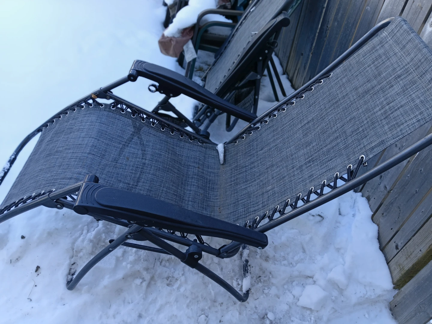 Grey Fabric Zero Gravity Chairs (Set of 2) - photo 2