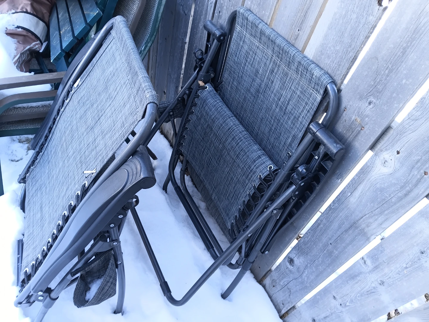 Grey Fabric Zero Gravity Chairs (Set of 2) - photo 3
