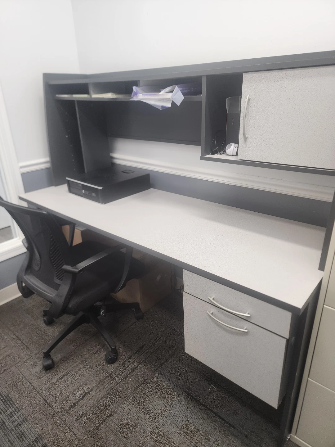 Office Desk with Hutch and Chair - photo 2