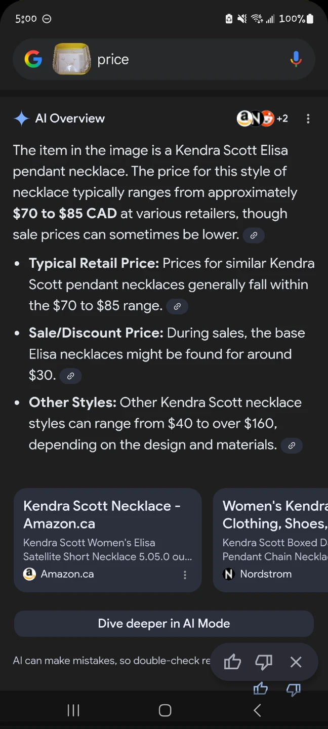 Kendra Scott gold Elise necklace - photo 3
