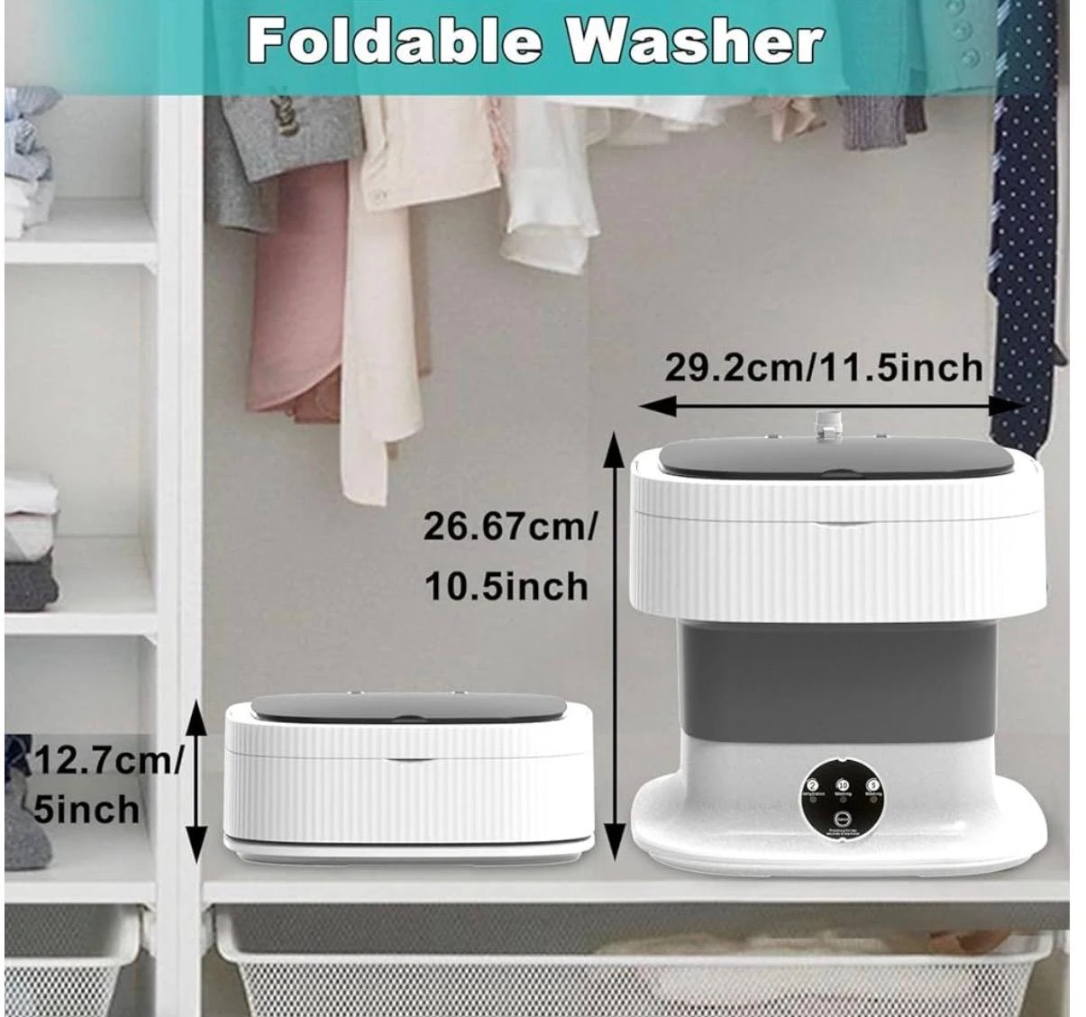 Foldable Washing Machine - 16L🧡🧡 - photo 3