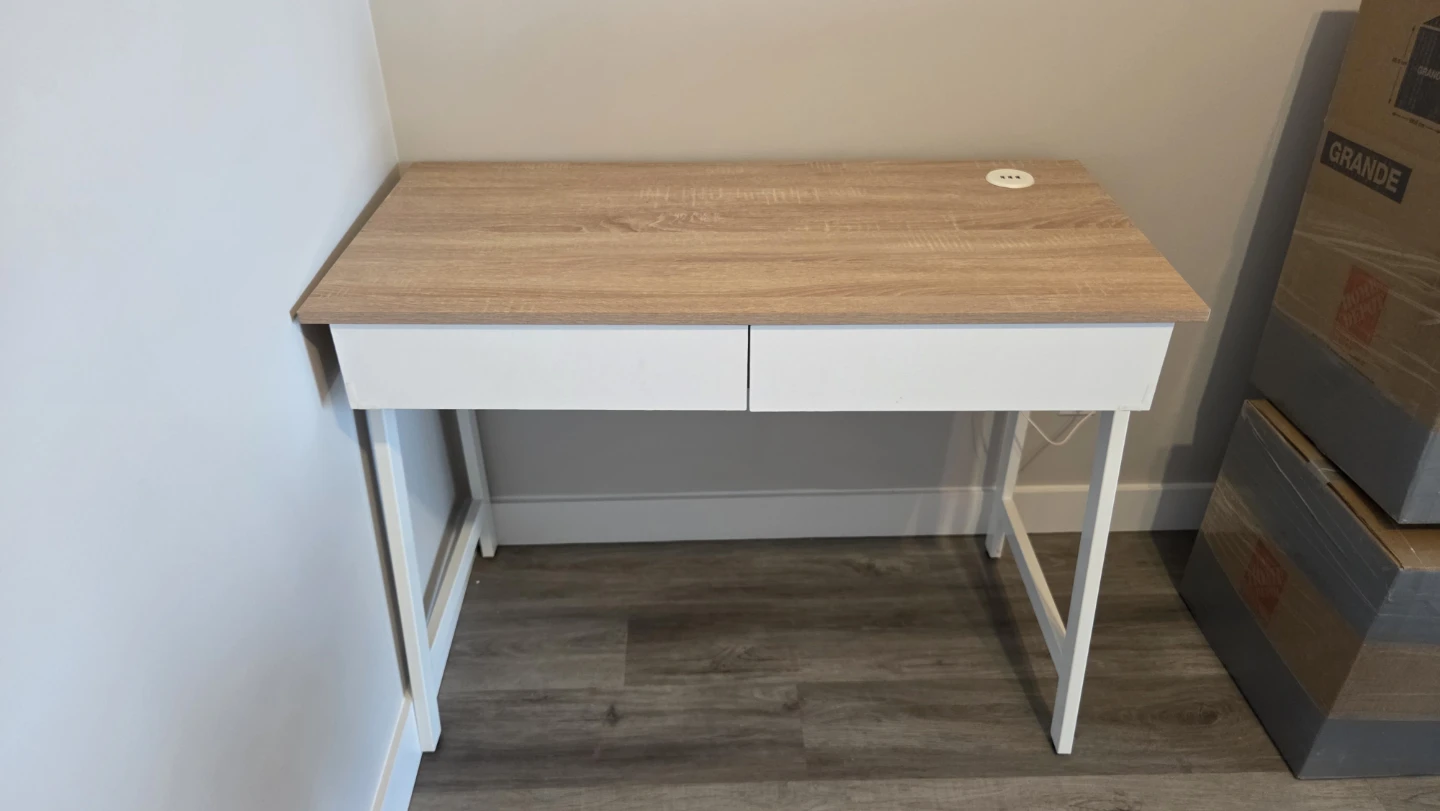 Compact Desk with Two Drawers