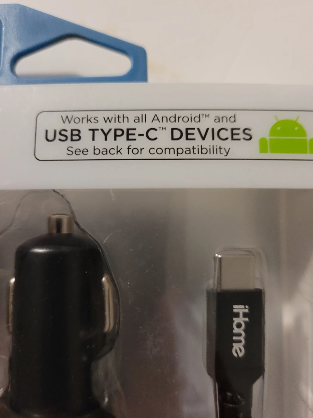 iHome Dual Port Car Charger + 3ft USB Type-C Cable - photo 3