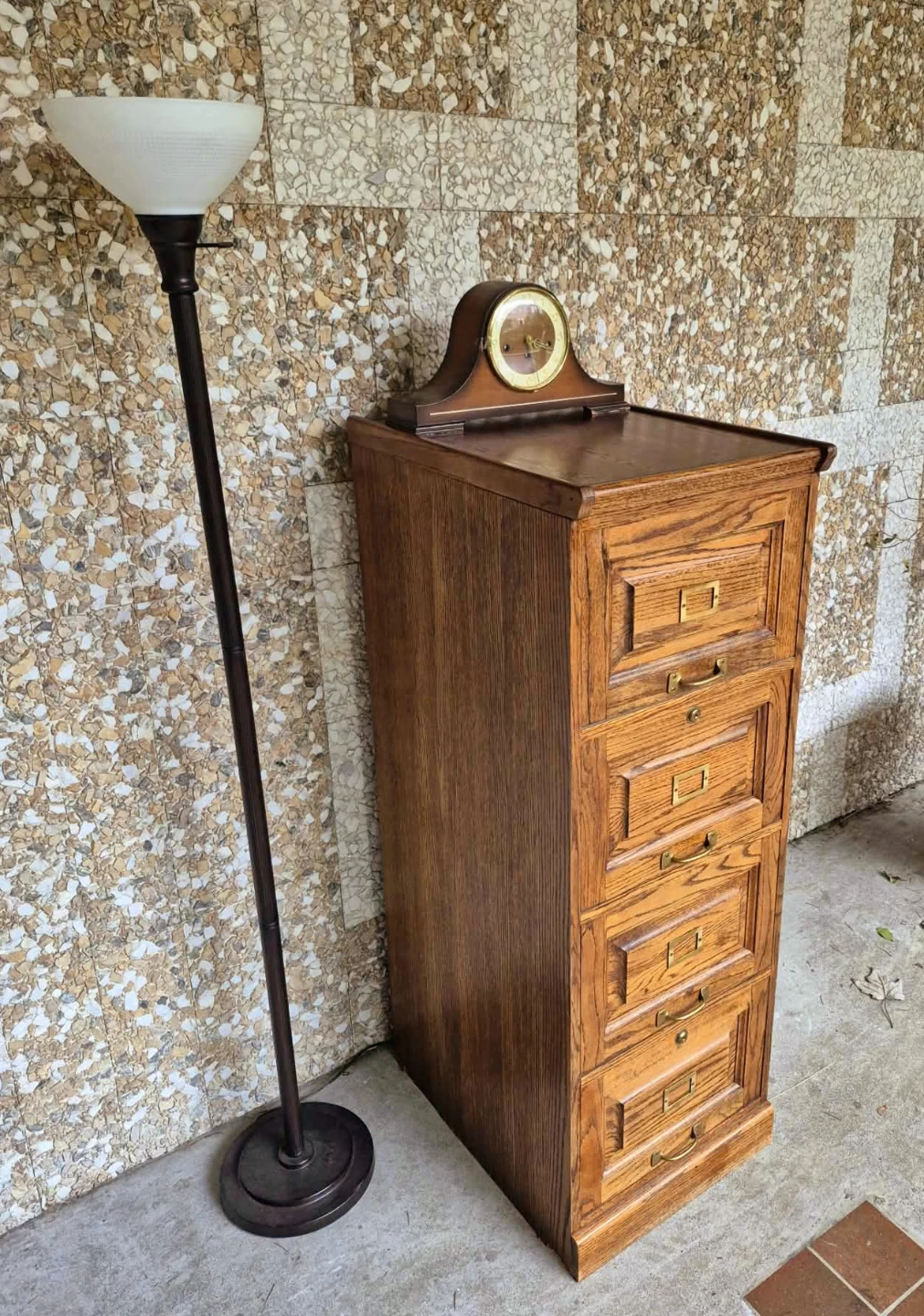 Vintage Tall And Narrow 4 Tier Storage Cabinet - photo 3