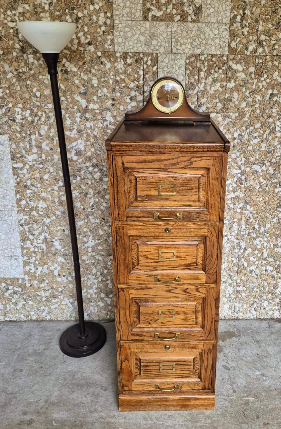 Vintage Tall And Narrow 4 Tier Storage Cabinet - photo 5