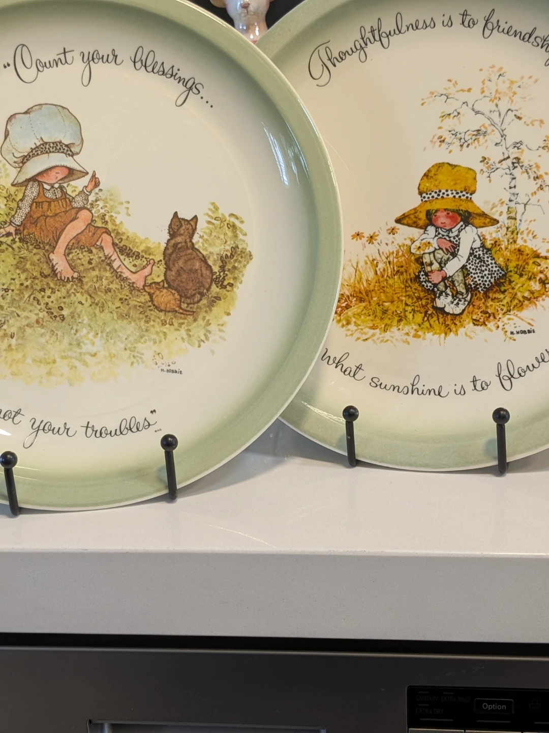 Set of 2 H. Hobbie Decorative Plates