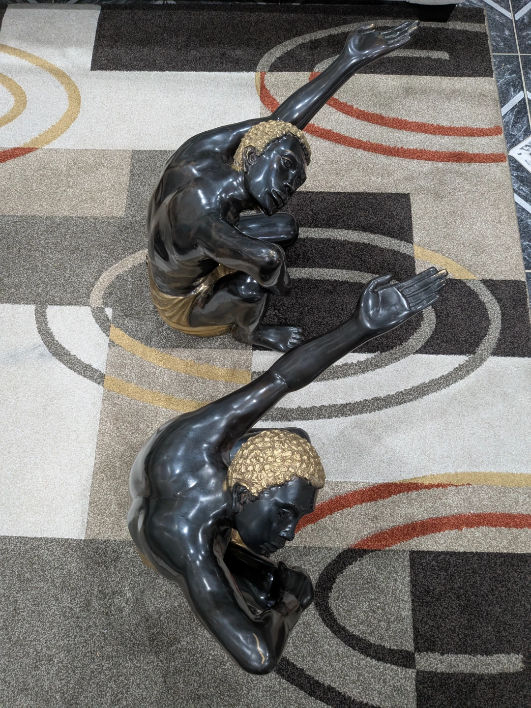 Glass Coffee Table with Sculptural Bases - photo 4