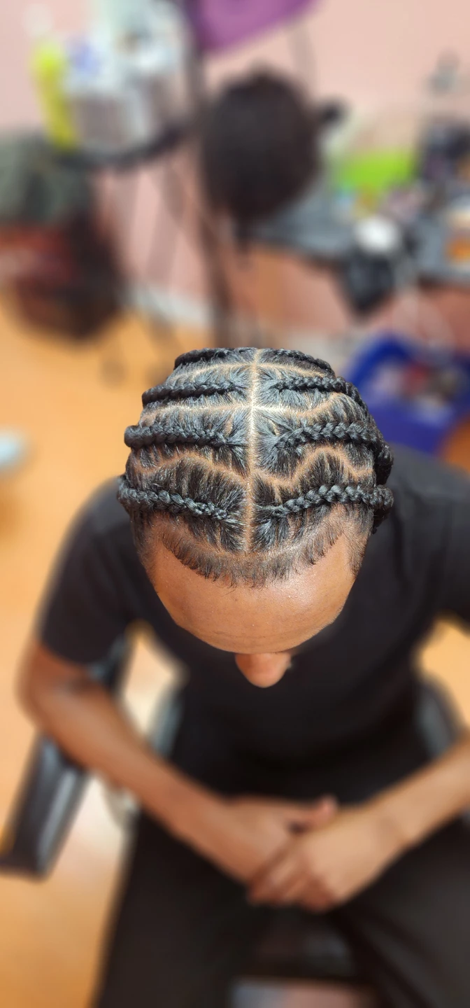 Men's Cornrows Hair Styling Service - photo 3