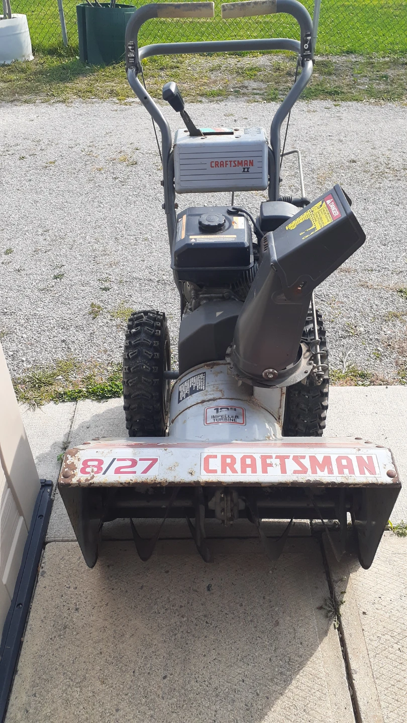 Craftsman 8/27 Snowblower